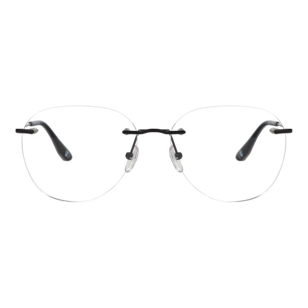 Óculos de Grau Unissex BMW 5067-H - Metal Parafusado Redondo Preto