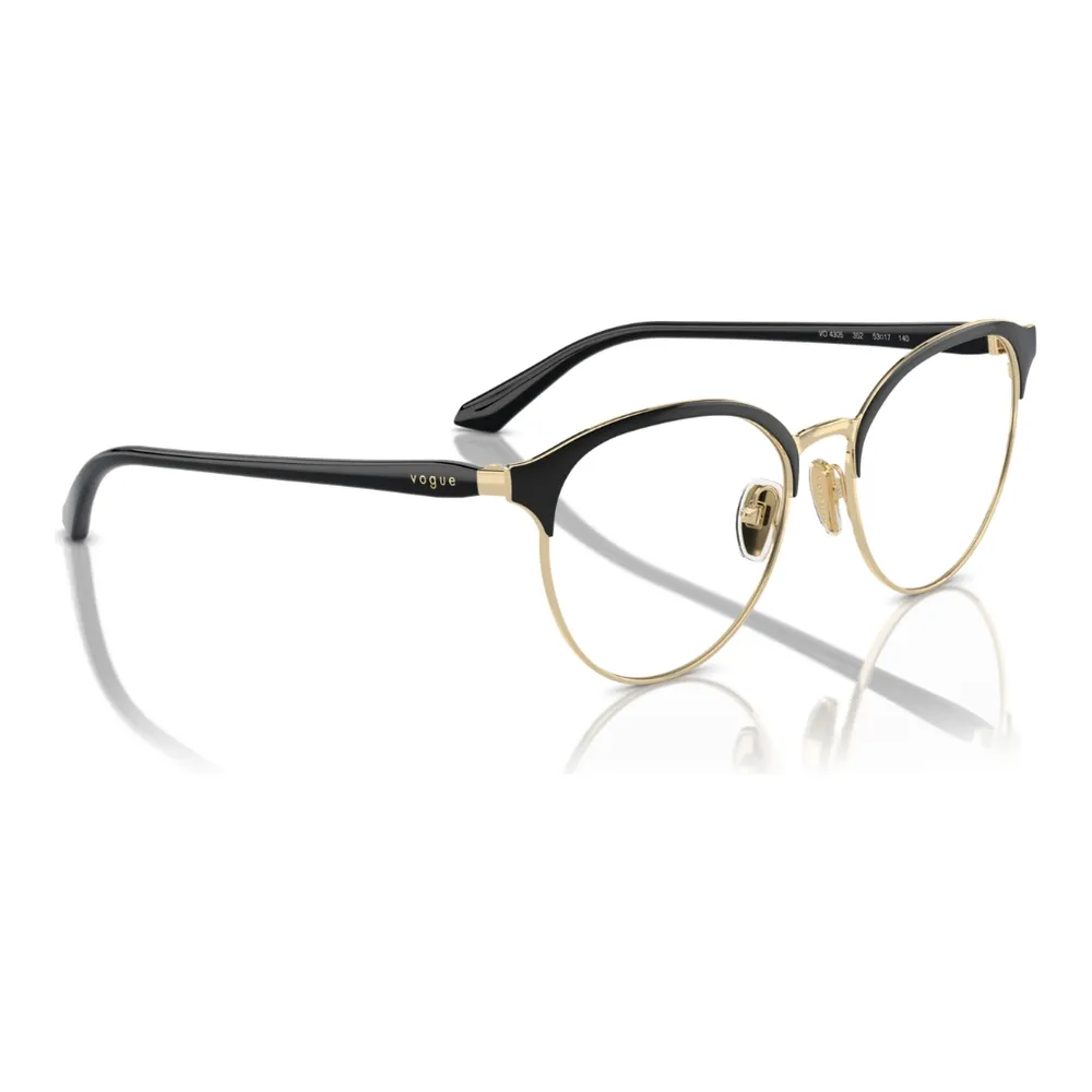 Óculos de Grau Feminino Vogue 0VO4305 Metal Redondo Preto - Imagem 5