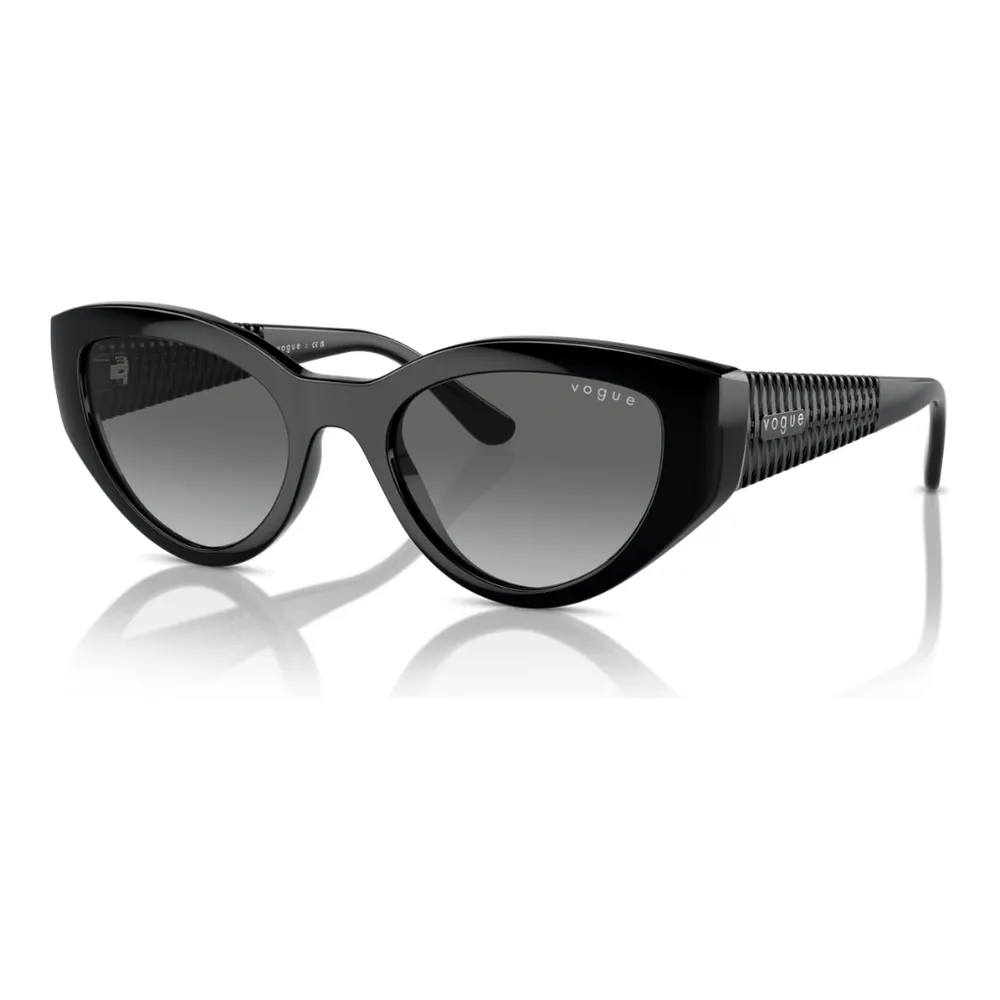 Óculos de Sol Feminino Vogue 0VO5566S Acetato Gatinho Preto - Imagem 2