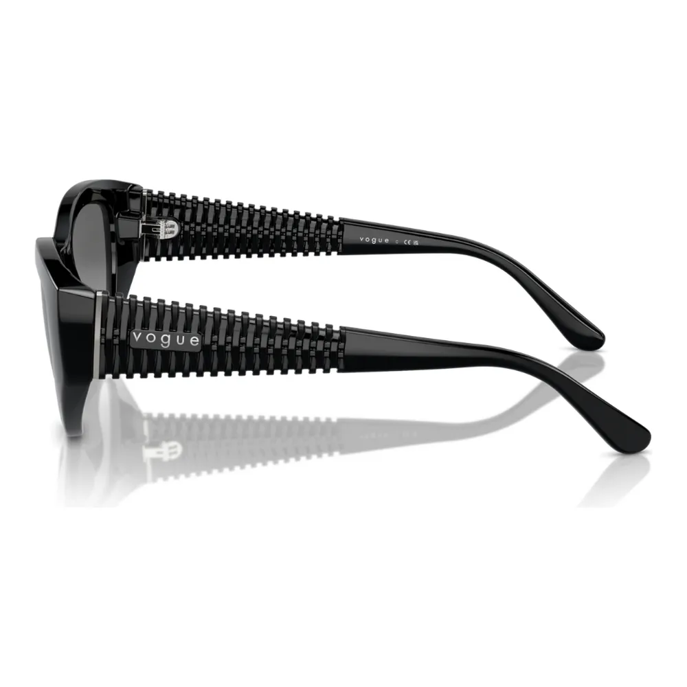 Óculos de Sol Feminino Vogue 0VO5566S Acetato Gatinho Preto - Imagem 3
