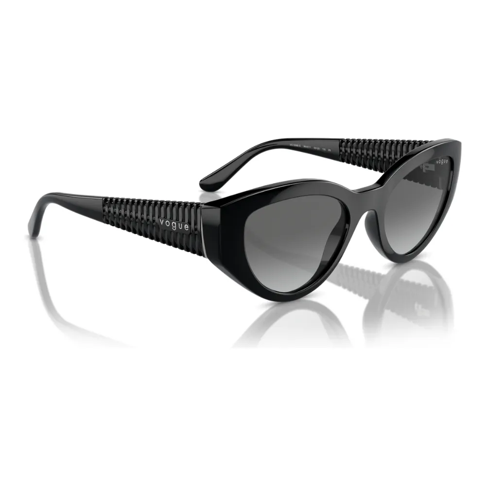 Óculos de Sol Feminino Vogue 0VO5566S Acetato Gatinho Preto - Imagem 5