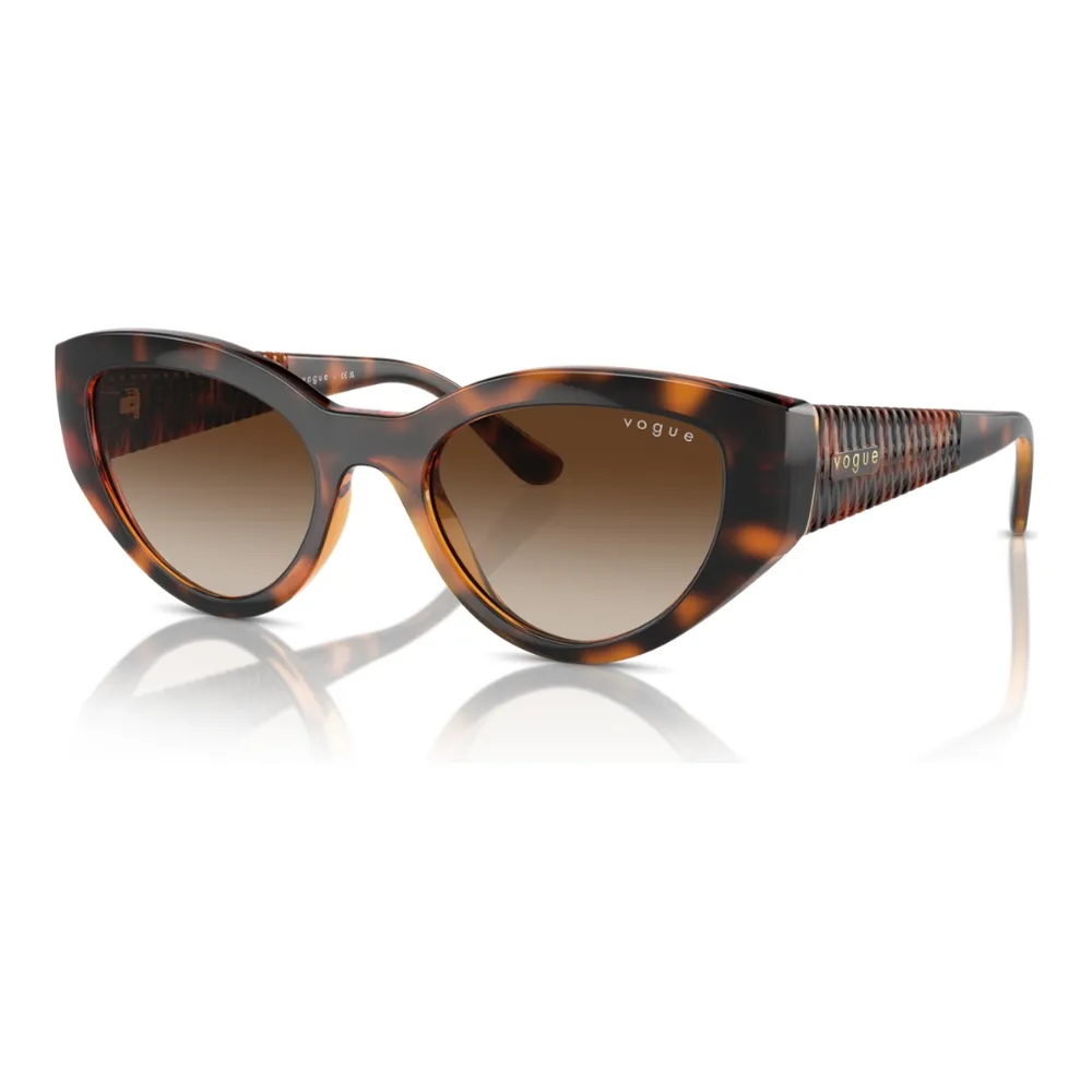 Óculos de Sol Feminino Vogue 0VO5566S Acetato Gatinho Preto - Imagem 2