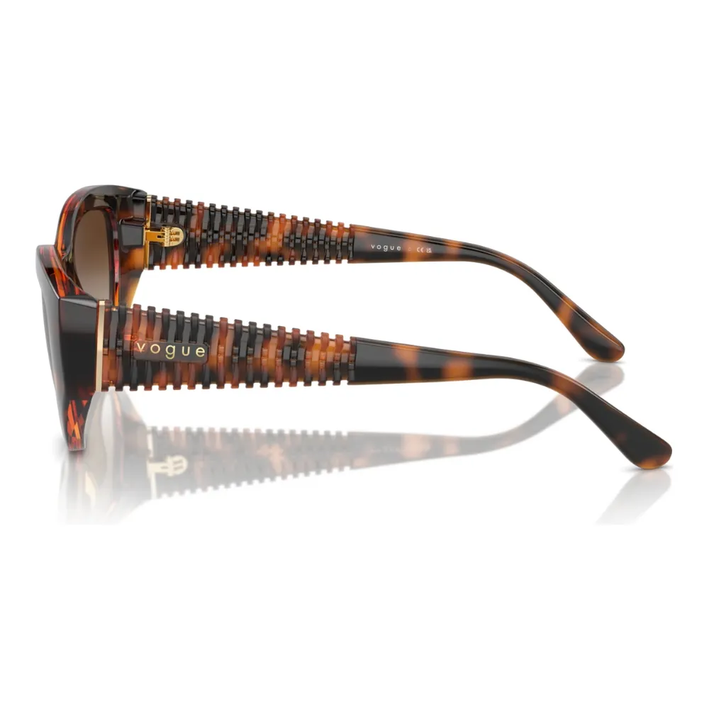 Óculos de Sol Feminino Vogue 0VO5566S Acetato Gatinho Preto - Imagem 3