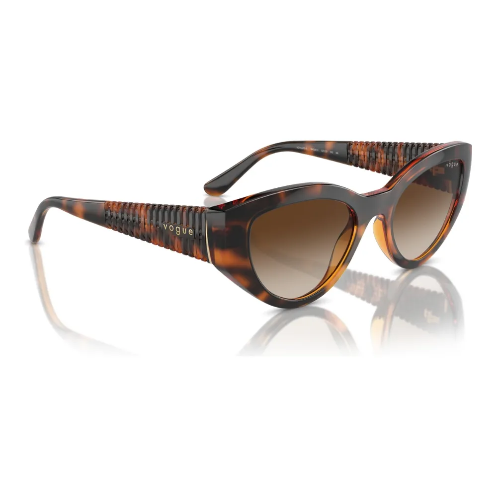 Óculos de Sol Feminino Vogue 0VO5566S Acetato Gatinho Preto - Imagem 5