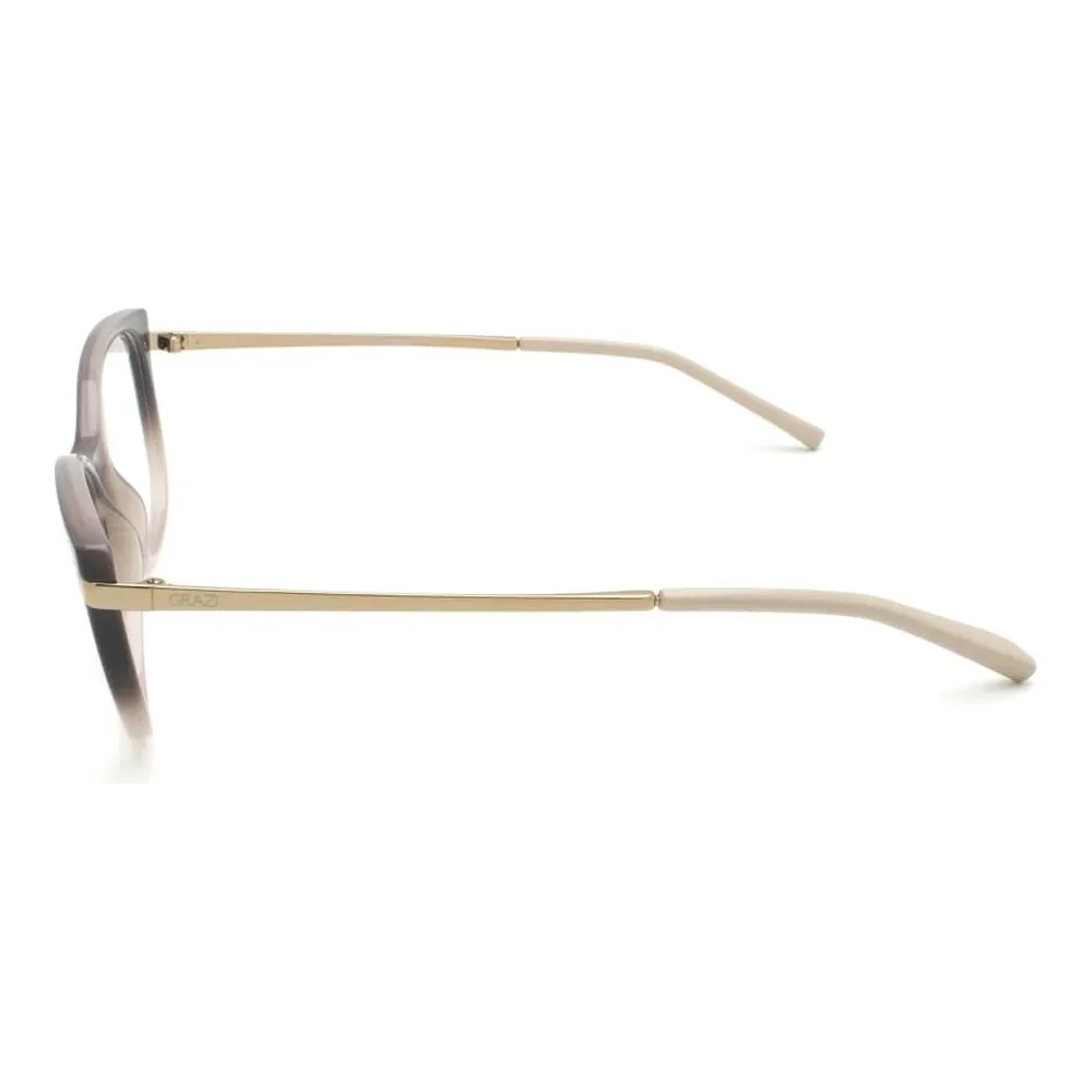 Óculos de Grau Feminino Grazi Massafera GZ3056 Acetato Gatinho Cinza - Imagem 3