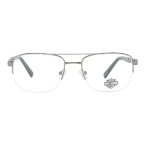 Óculos de Grau Masculino Harley Davidson HD0806 Metal Retangular Prata