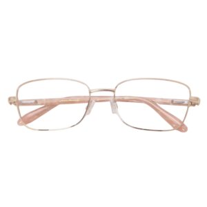 Óculos de Grau Feminino Jean Marcell JM1056 Metal Retangular Dourado
