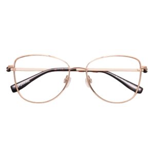 Óculos de Grau Feminino Evoke FOR YOU DX188 Metal Aro Total Gatinho